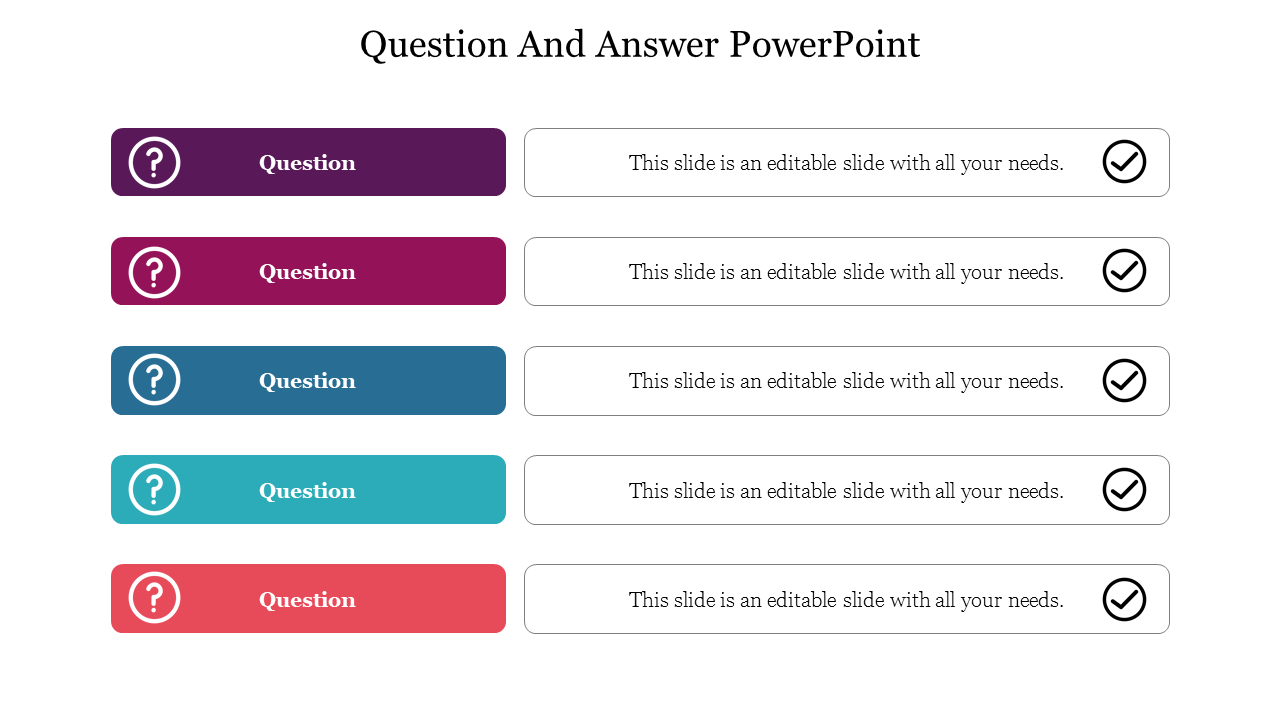 Question And Answer PowerPoint